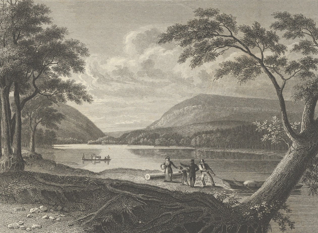 Delaware Water Gap, 1830. alkotó: Asher Brown Durand