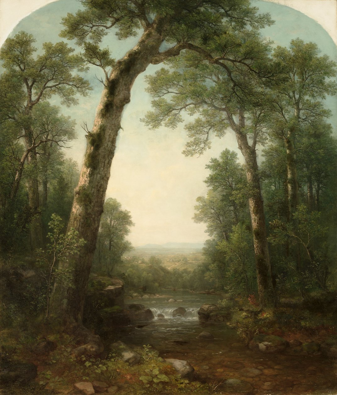 Forest Stream Vistával alkotó: Asher Brown Durand