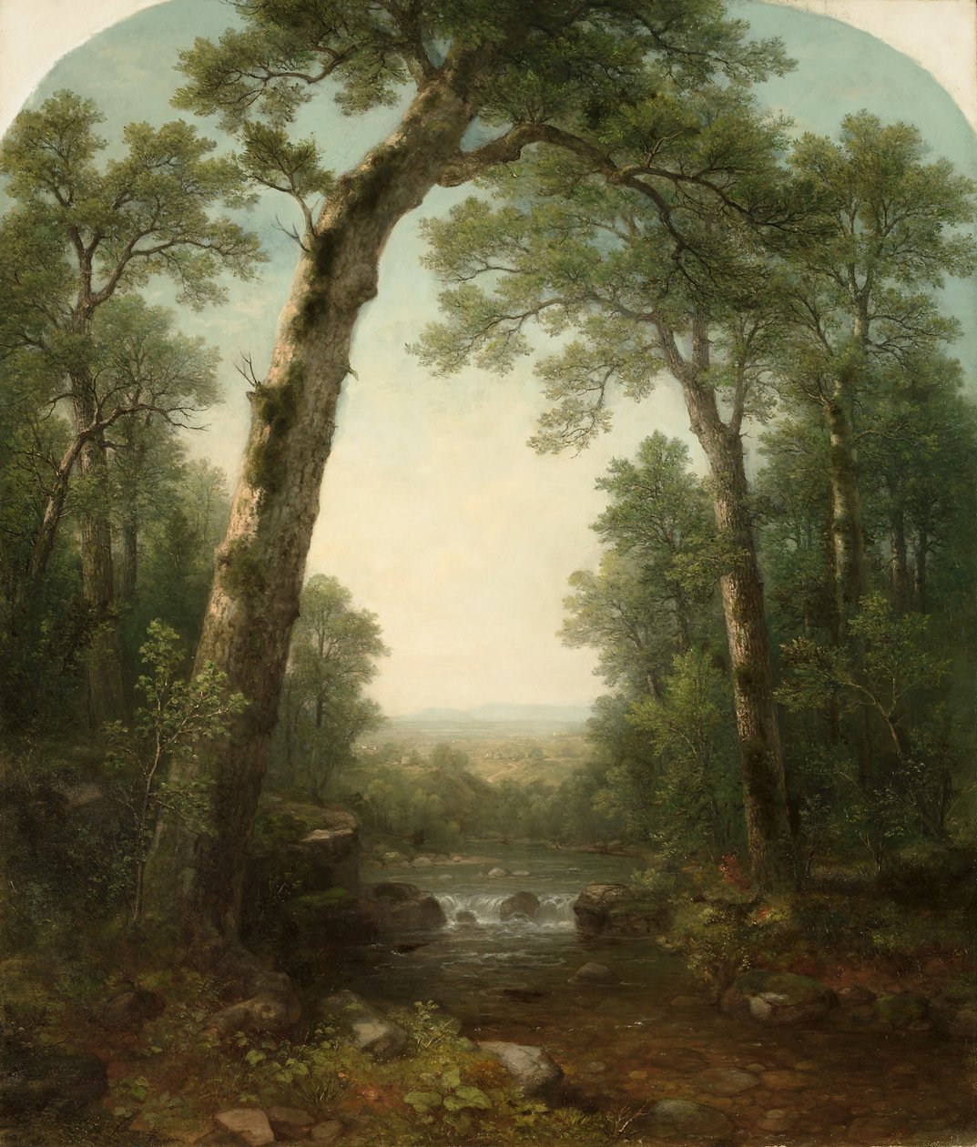 Erdei patak kilátással alkotó: Asher Brown Durand