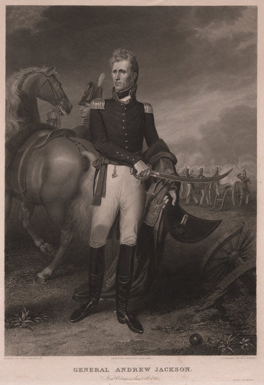 Andrew Jackson tábornok alkotó: Asher Brown Durand