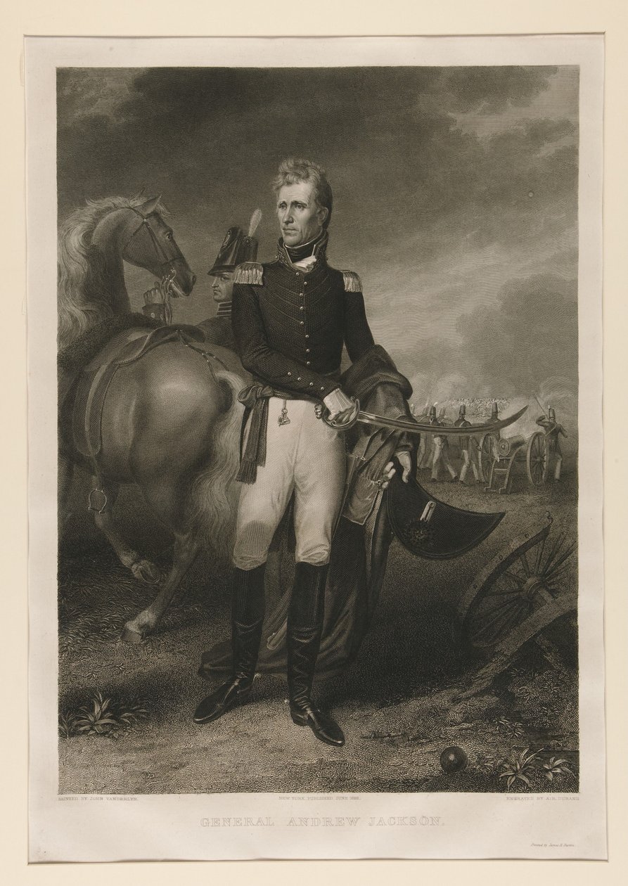 Andrew Jackson tábornok alkotó: Asher Brown Durand