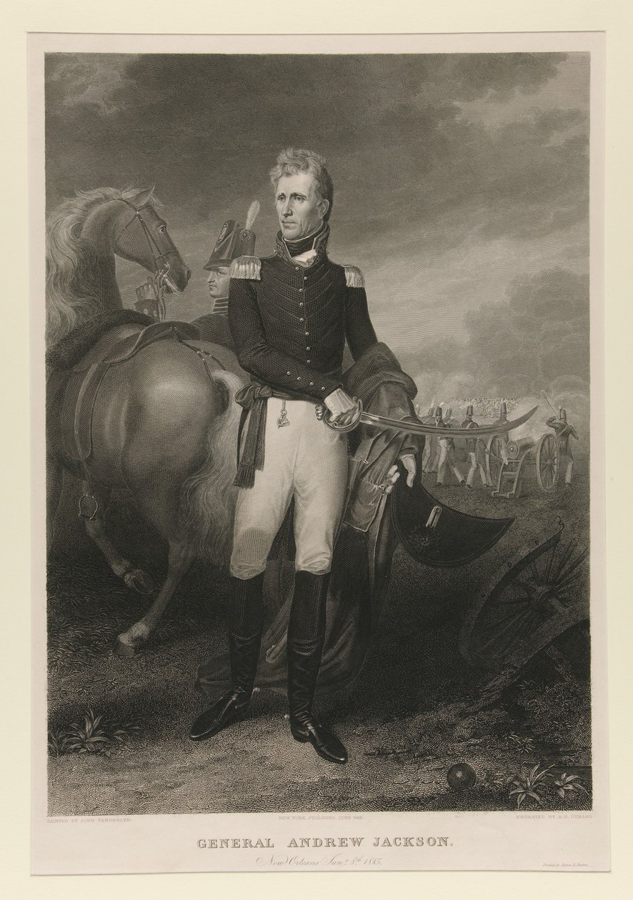 Andrew Jackson tábornok alkotó: Asher Brown Durand