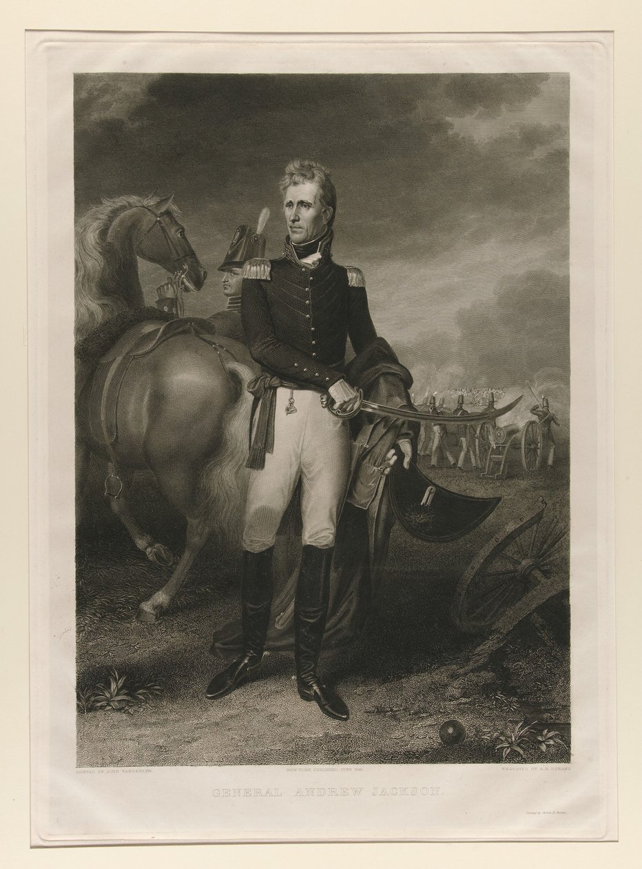 Andrew Jackson tábornok alkotó: Asher Brown Durand