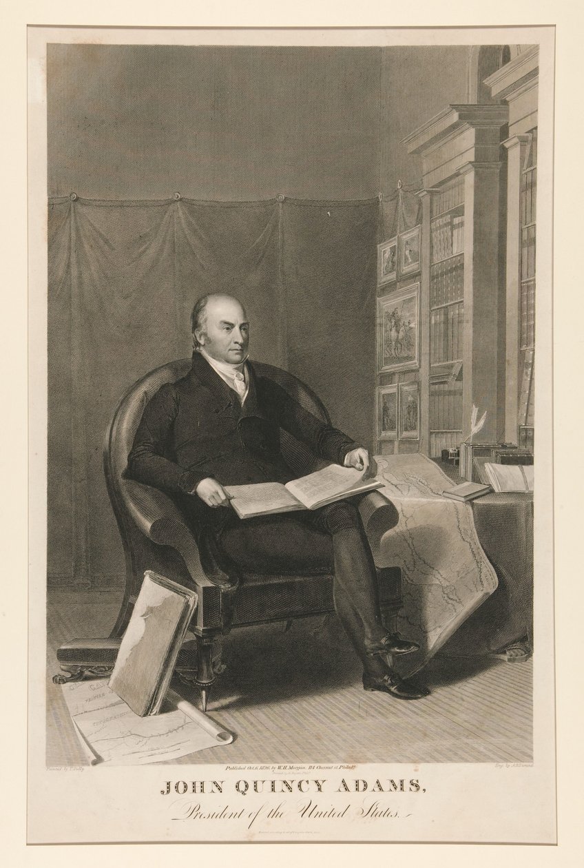 John Quincy Adams, az Egyesült Államok elnöke alkotó: Asher Brown Durand