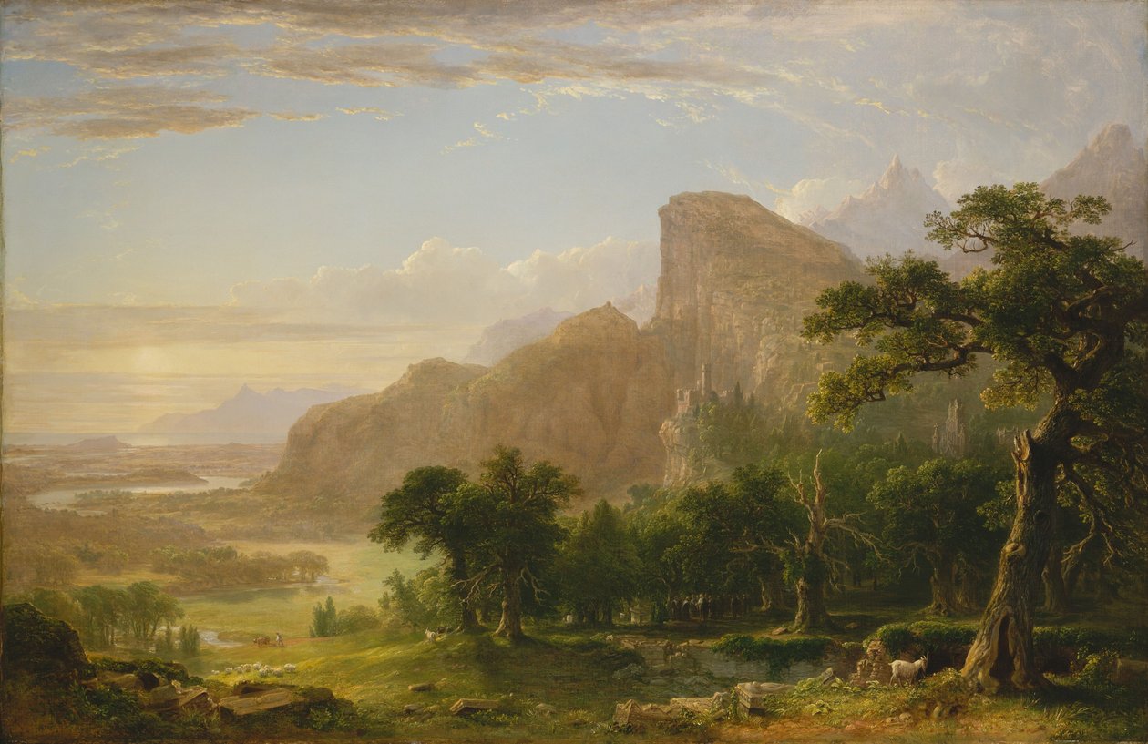 Tájjelenet a "Thanatopsis"-ból alkotó: Asher Brown Durand