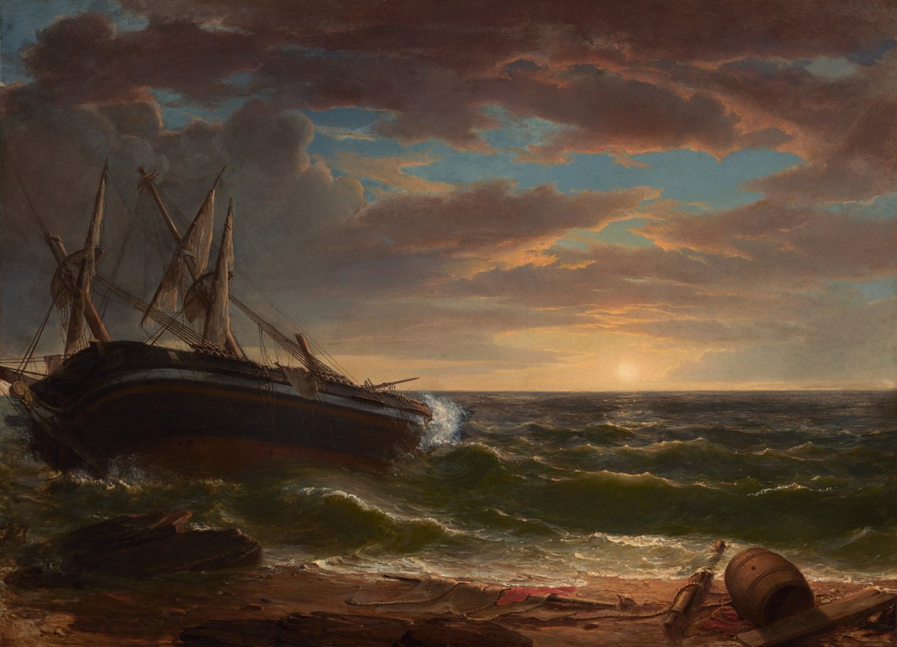 A megfeneklett hajó alkotó: Asher Brown Durand