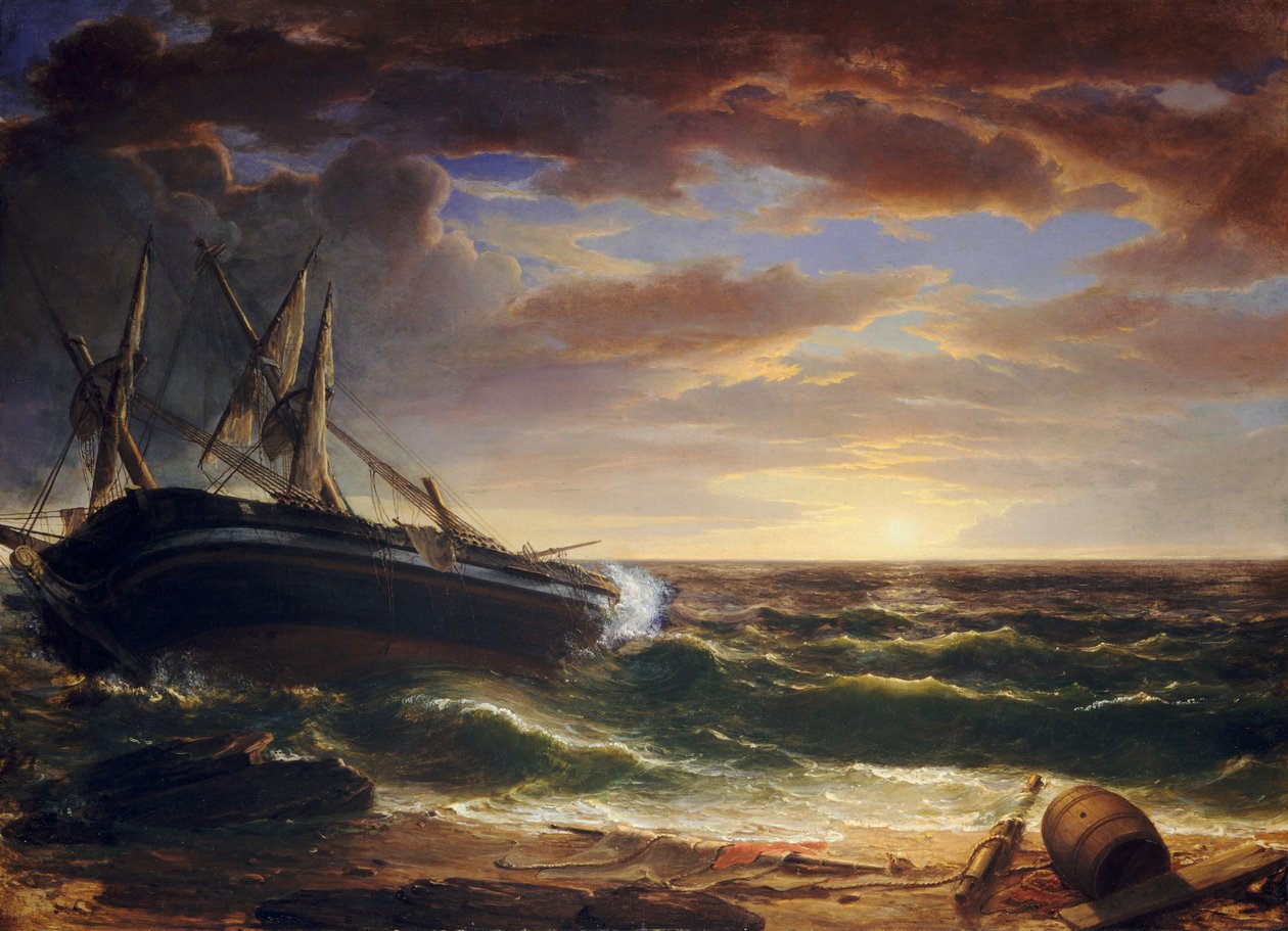 Az elakadt hajó, 1844. alkotó: Asher Brown Durand