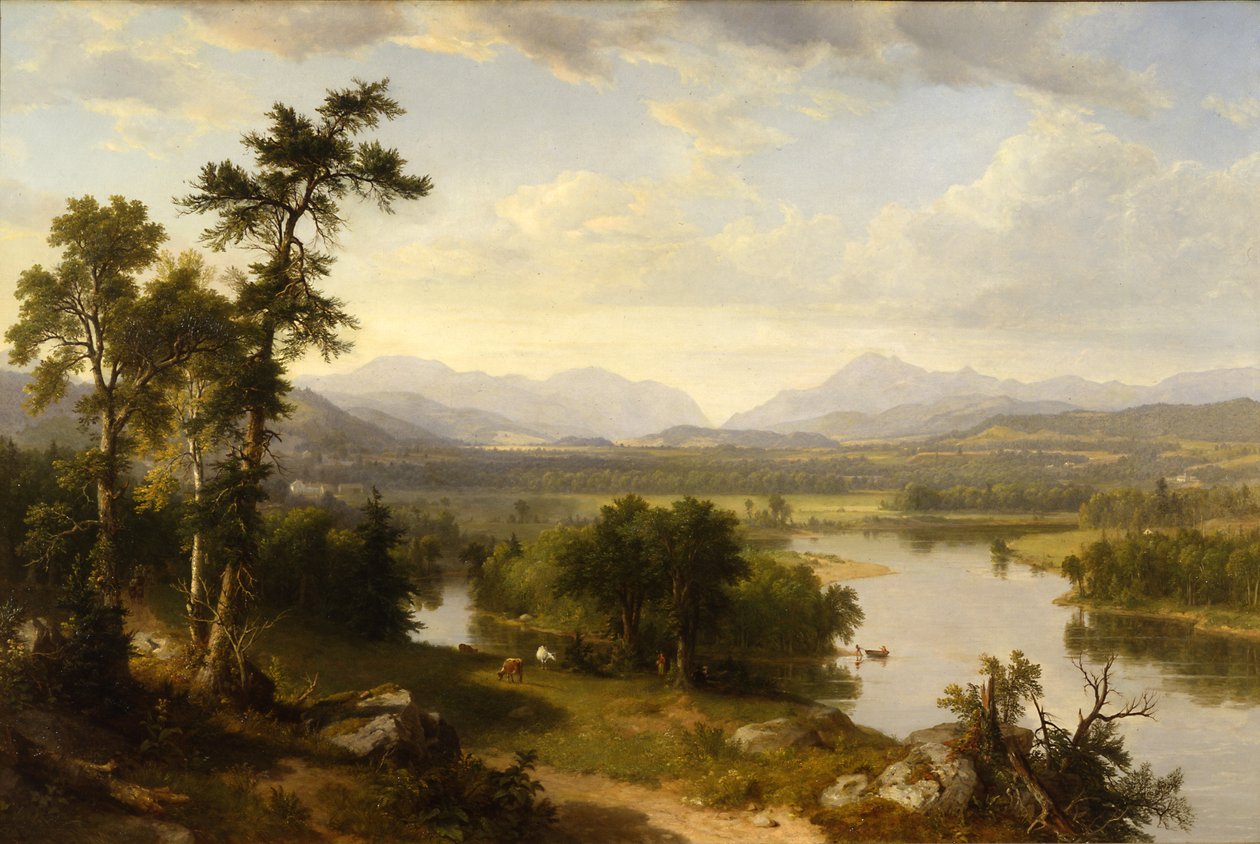 Fehér-hegység (Gebirge New Hampshire-ben), Frankonia-Tal. alkotó: Asher Brown Durand