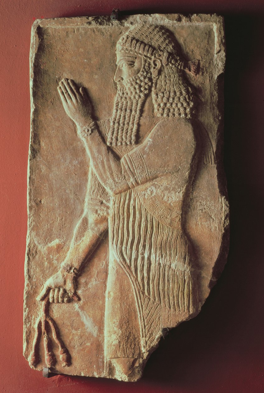Gránátalmafa ágú pap II. Sargon király palotájából Khorsabadban, Irakban, ie 722-705 alkotó: Assyrian
