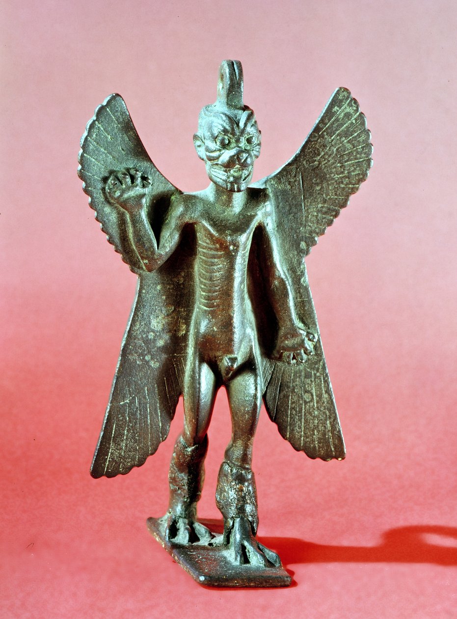 Pazuzu, egy asszír széldémon szobra (bronz) alkotó: Assyrian
