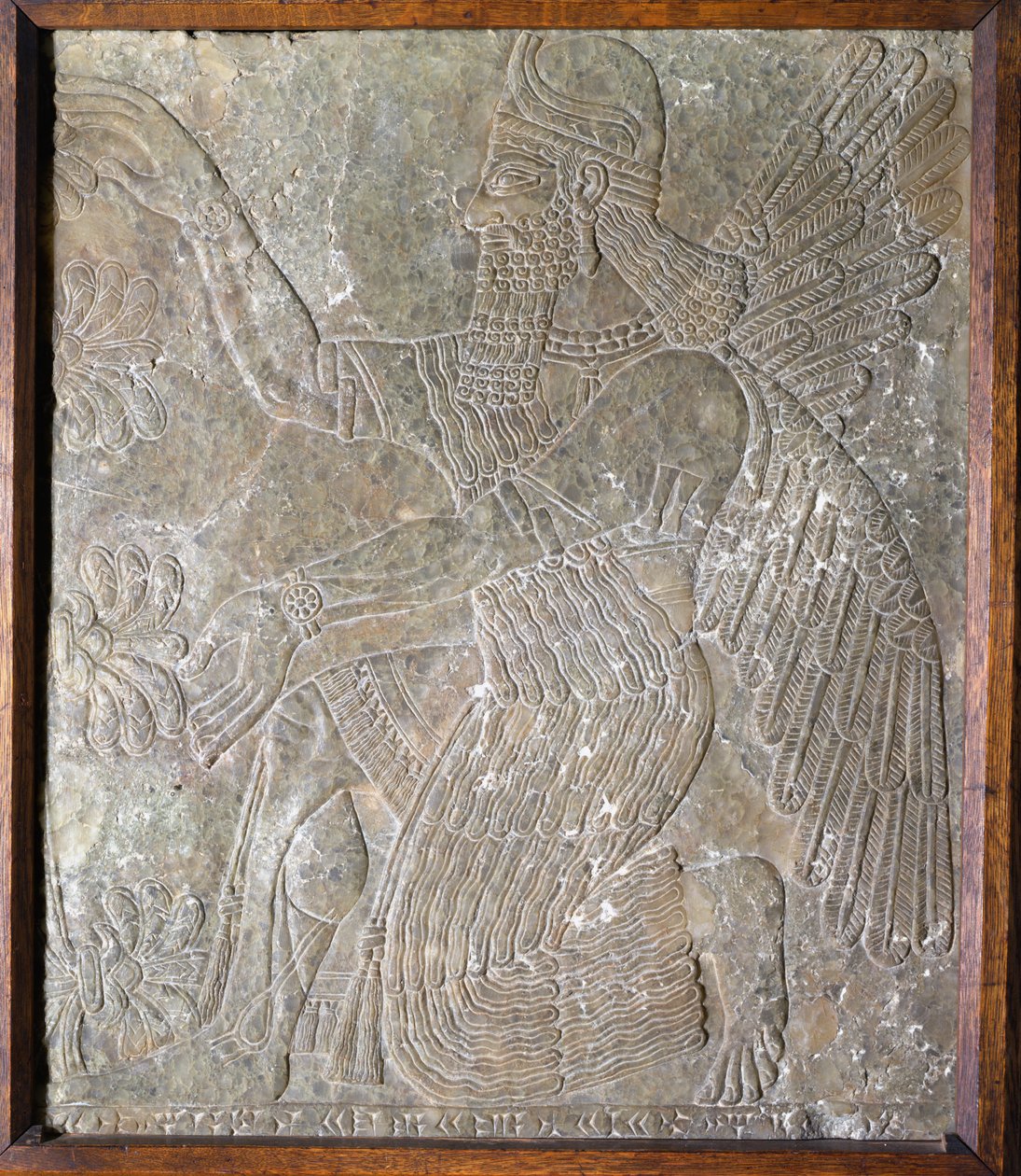 I. Ashurbanipal királyt (Kr. e. 668-626) ábrázoló kőlap alkotó: Assyrian