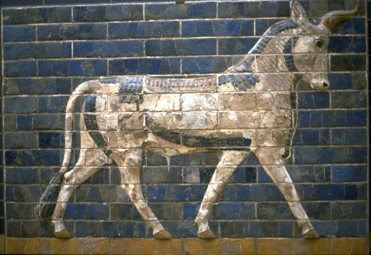Az Ishtar-kapu, Babilon. Bikadombormű, Kr.e. 6. század alkotó: Assyrian