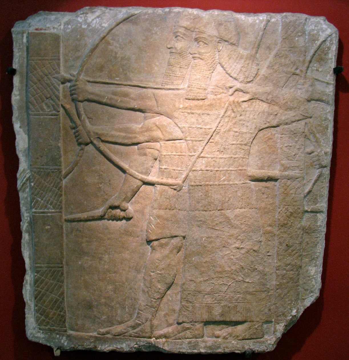 Asszír harcosok, Kr.e. 8. század. alkotó: Assyrian Art.