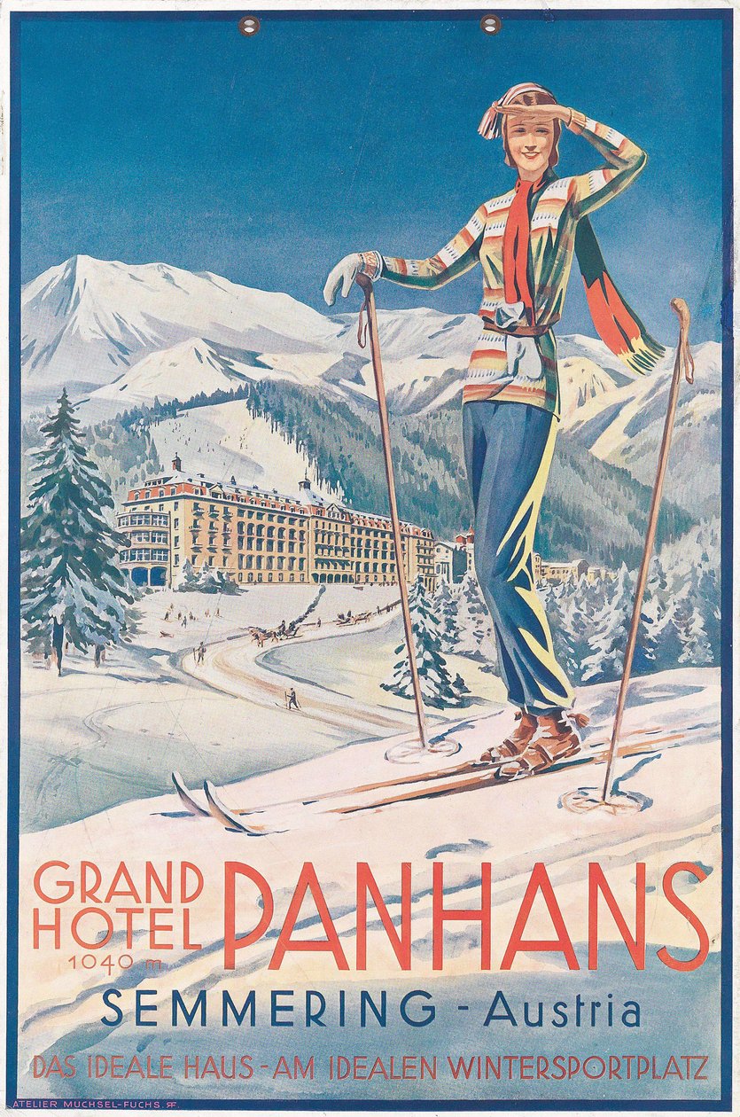 Grand Hotel Panhans Semmering, 1930-as évek. alkotó: Atelier Muchsel Fuchs