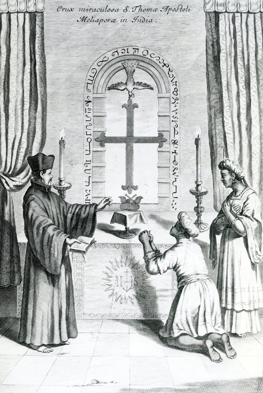 Szent Tamás-szentély Meliapore-ban, 1667 alkotó: Athanasius Kircher