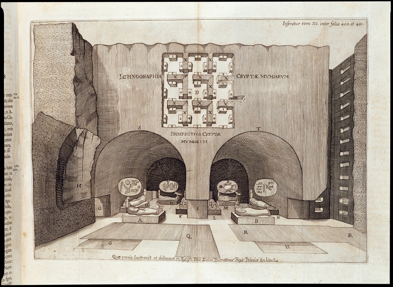Piramis belseje – Athanase Kircher „” Szfinx mystagoga” című művében alkotó: Athanasius Kircher