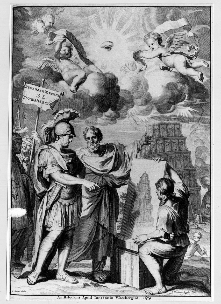 Bábel tornya - Bábel tornya - Athanasi Kircheri, Amszterdam "" Turris Babelben" alkotó: Athanasius Kircher