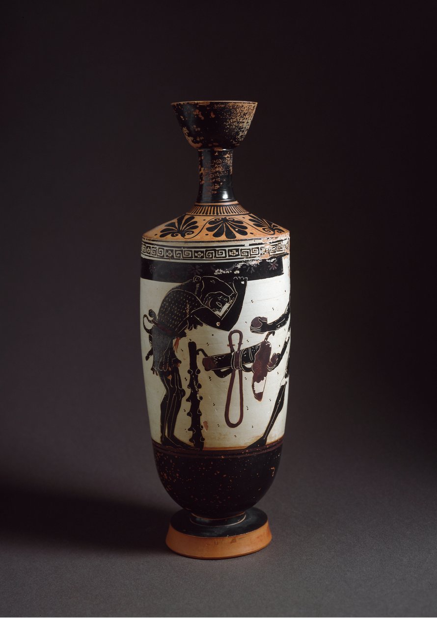 Görög művészet: „” Héraklész és Atlasz”” Héraklész (Herkules) részlete Lekythos (lecyth) Athéné festője (Kr. e. 450-400) készítette. Athénész, Országos Régészeti Múzeum alkotó: Athena Painter (workshop of)