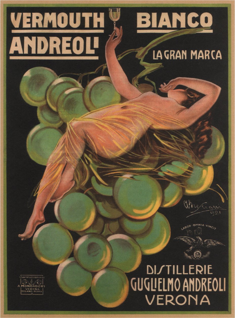 Vermut Bianco Andreoli, 1921 alkotó: Attilio Bresciani