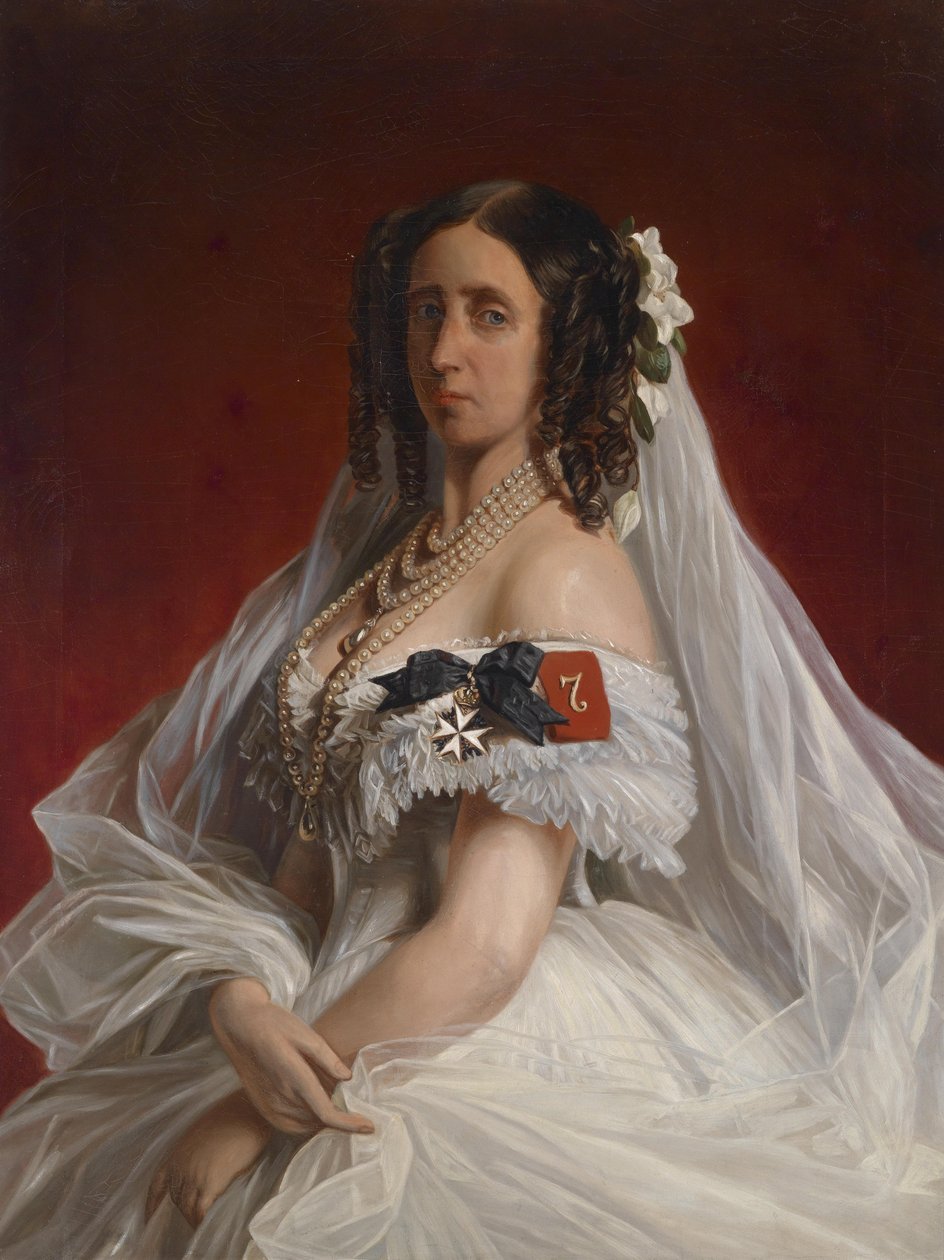 Marie Luise Alexandrine porosz hercegnő, szász-weimari és eisenachi hercegnő (1808-1877) portréja alkotó: Franz Xaver Winterhalter