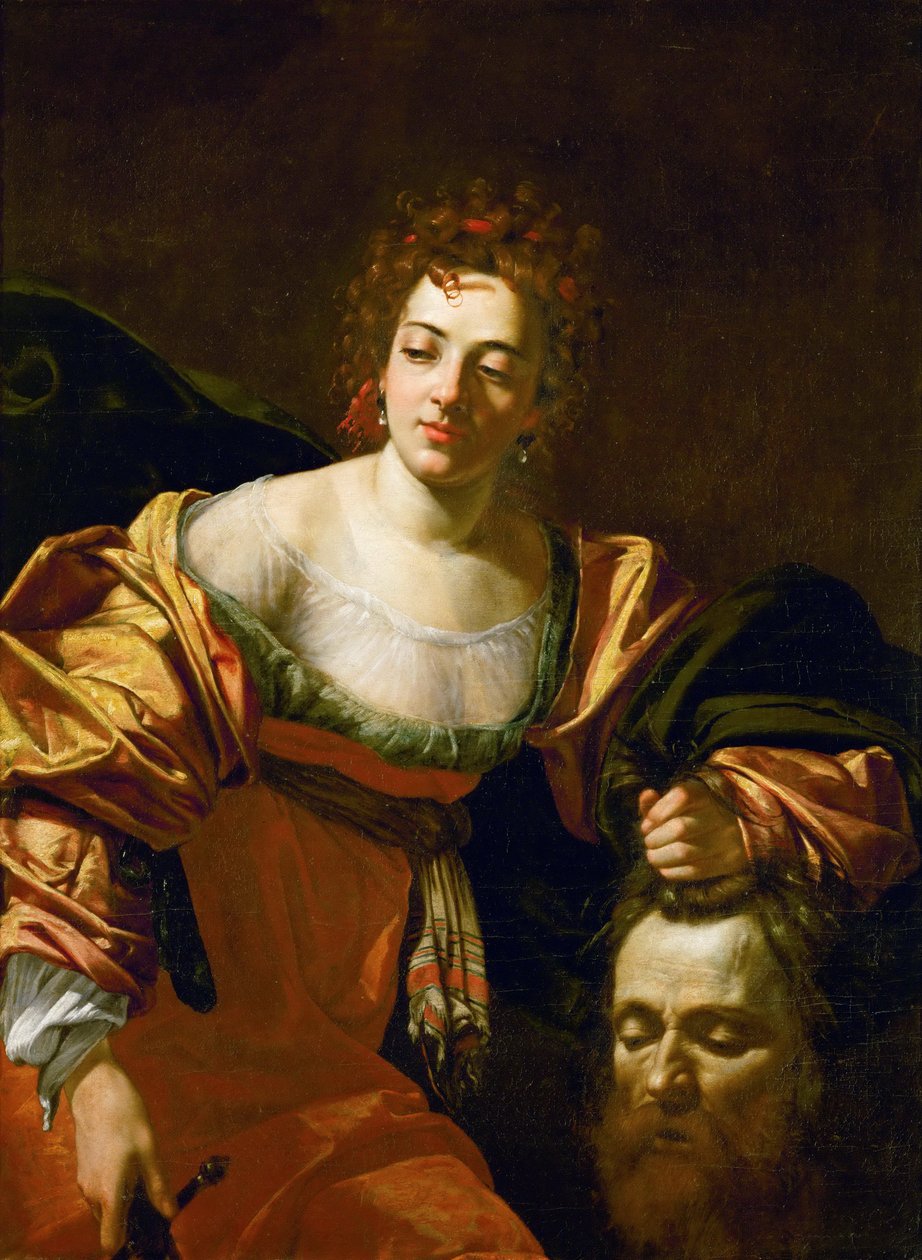 Judit és a Holofernes feje alkotó: Attributed to Simon Vouet