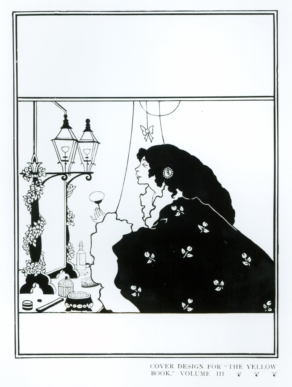 Borítóterv a „The Yellow Book” III. kötethez, 1894 körül alkotó: Aubrey Beardsley