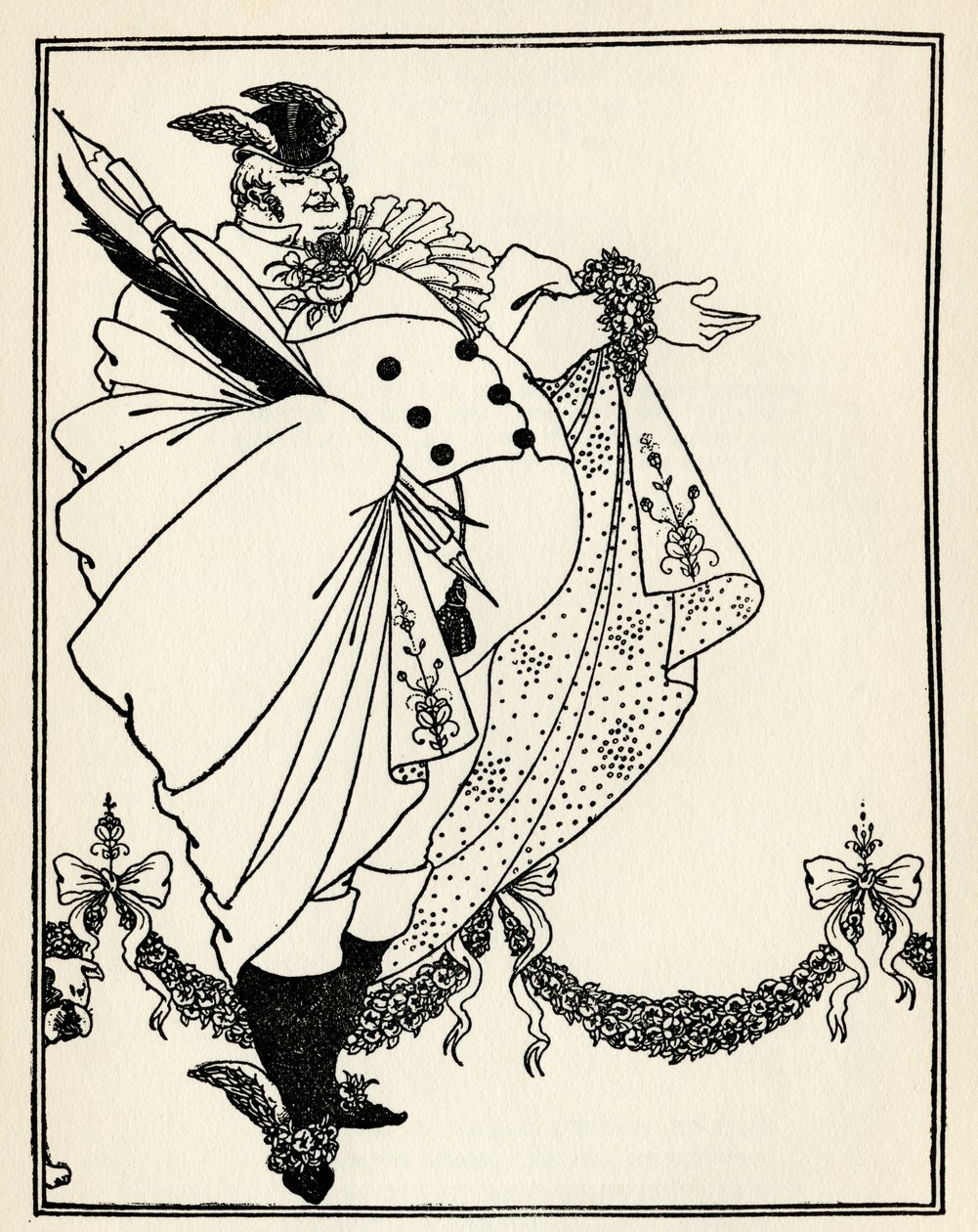 Tervezés a „The Savoy” 1896. évi I. kötet tartalomoldalához alkotó: Aubrey Beardsley