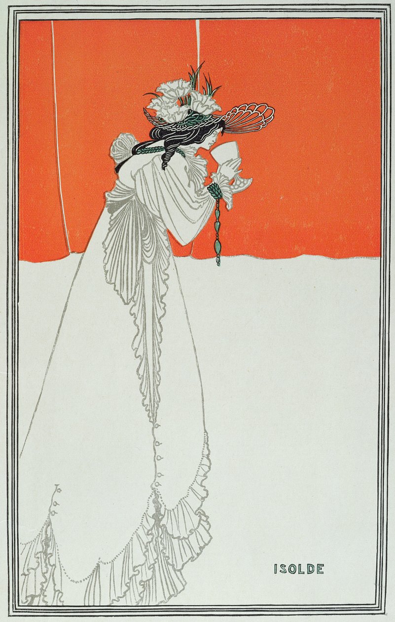 Isolde Drinking the Poison (színes litográfia) alkotó: Aubrey Beardsley