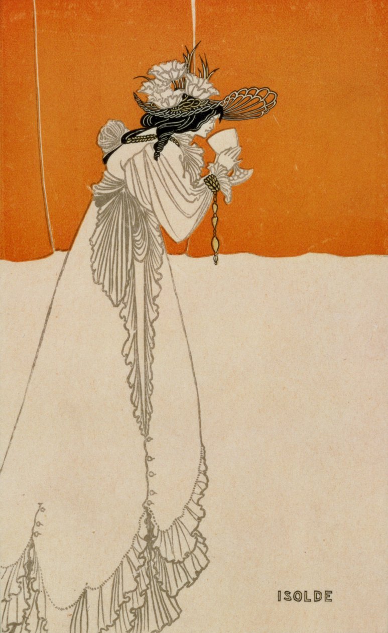 Isolde, illusztráció a Stúdióból, 1895 alkotó: Aubrey Beardsley