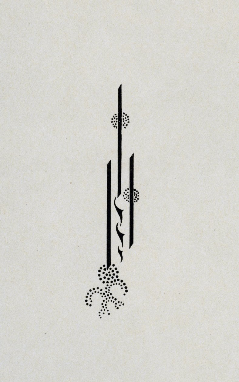 Aláírás Oscar Wilde "Salome" című művének hátlapjáról, 1899. alkotó: Aubrey Beardsley