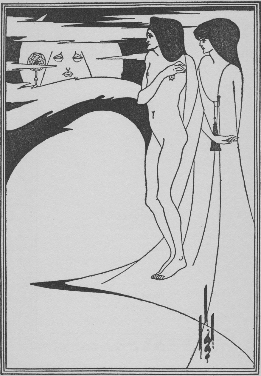 Nő a Holdban, 1896 alkotó: Aubrey Beardsley