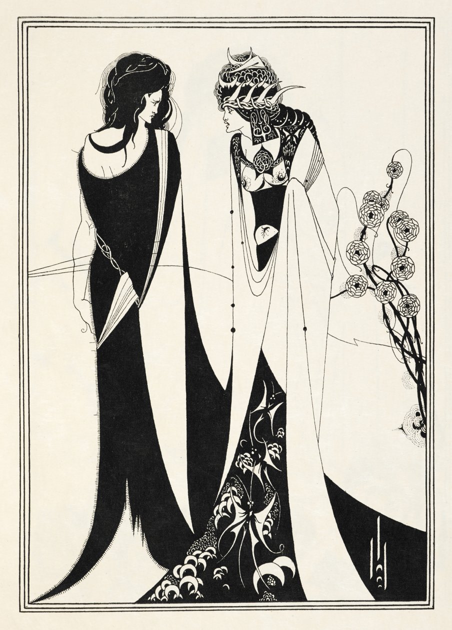 Illusztráció Oscar Wilde „Saloméjához”. alkotó: Aubrey (after) Beardsley