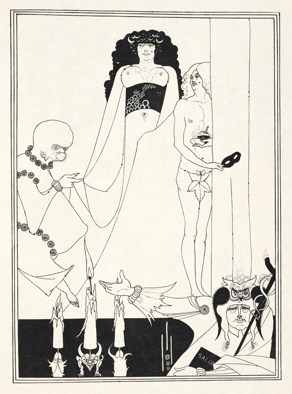 Illusztráció Oscar Wilde „Saloméjához”. alkotó: Aubrey (after) Beardsley