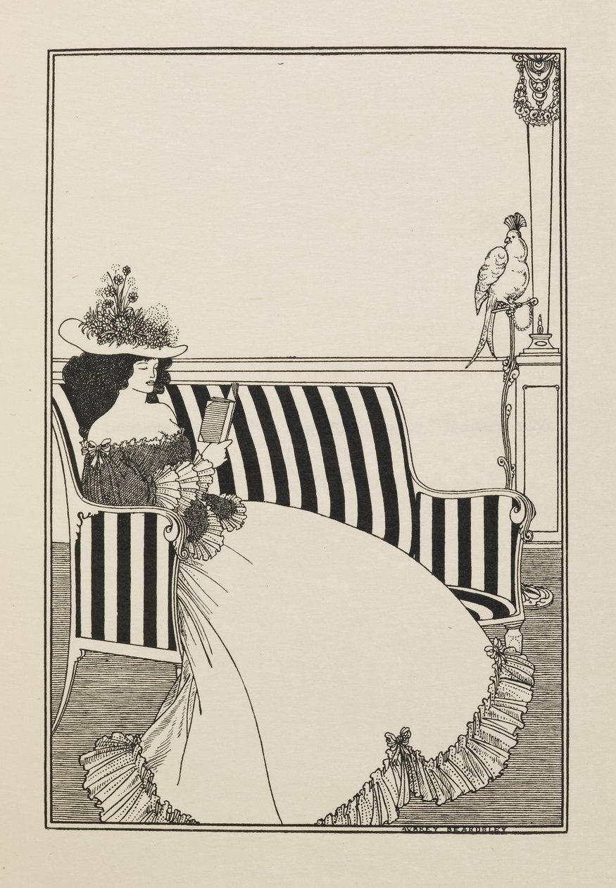Katalógusborító az Ötven rajz második könyvéből alkotó: Aubrey Beardsley