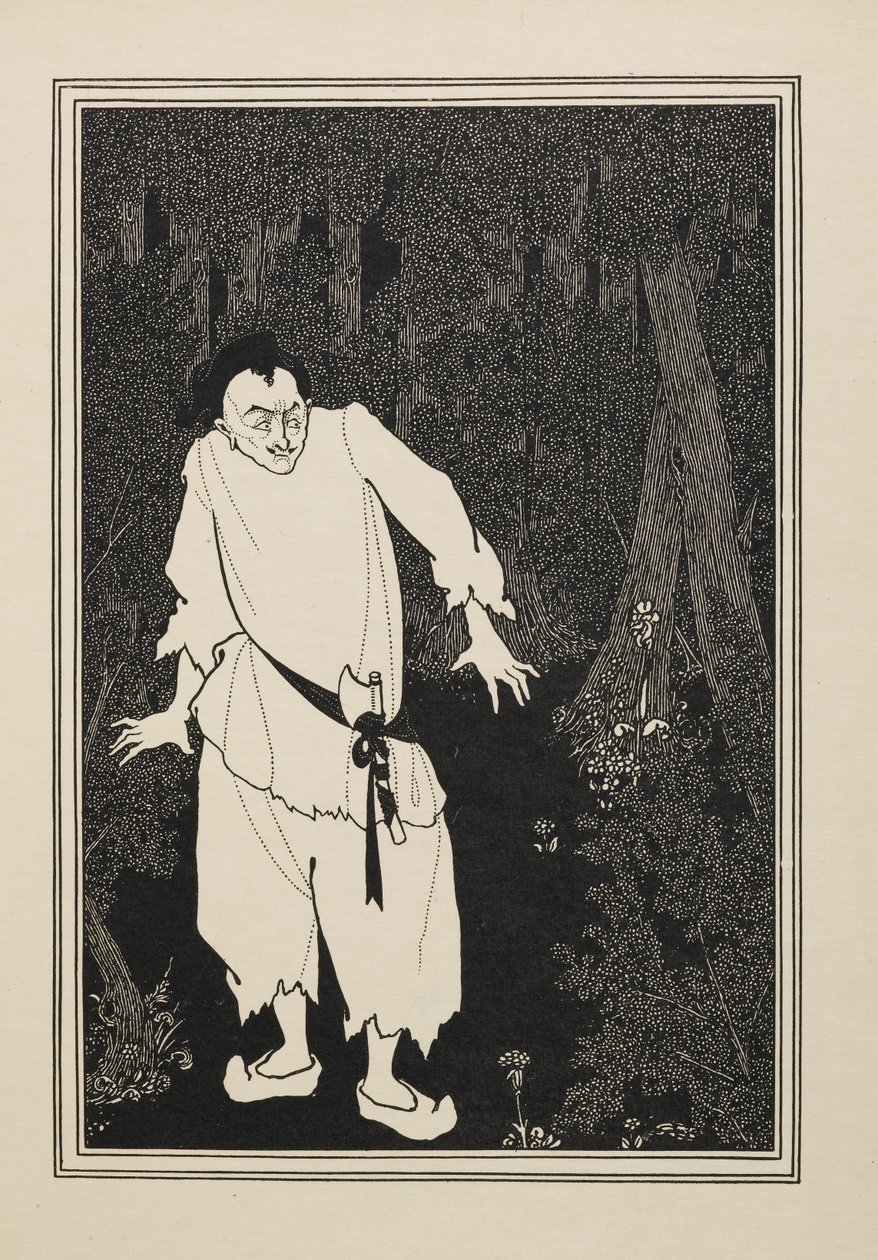 Ali Baba az erdőben, egy Ötven rajz könyvéből alkotó: Aubrey Beardsley