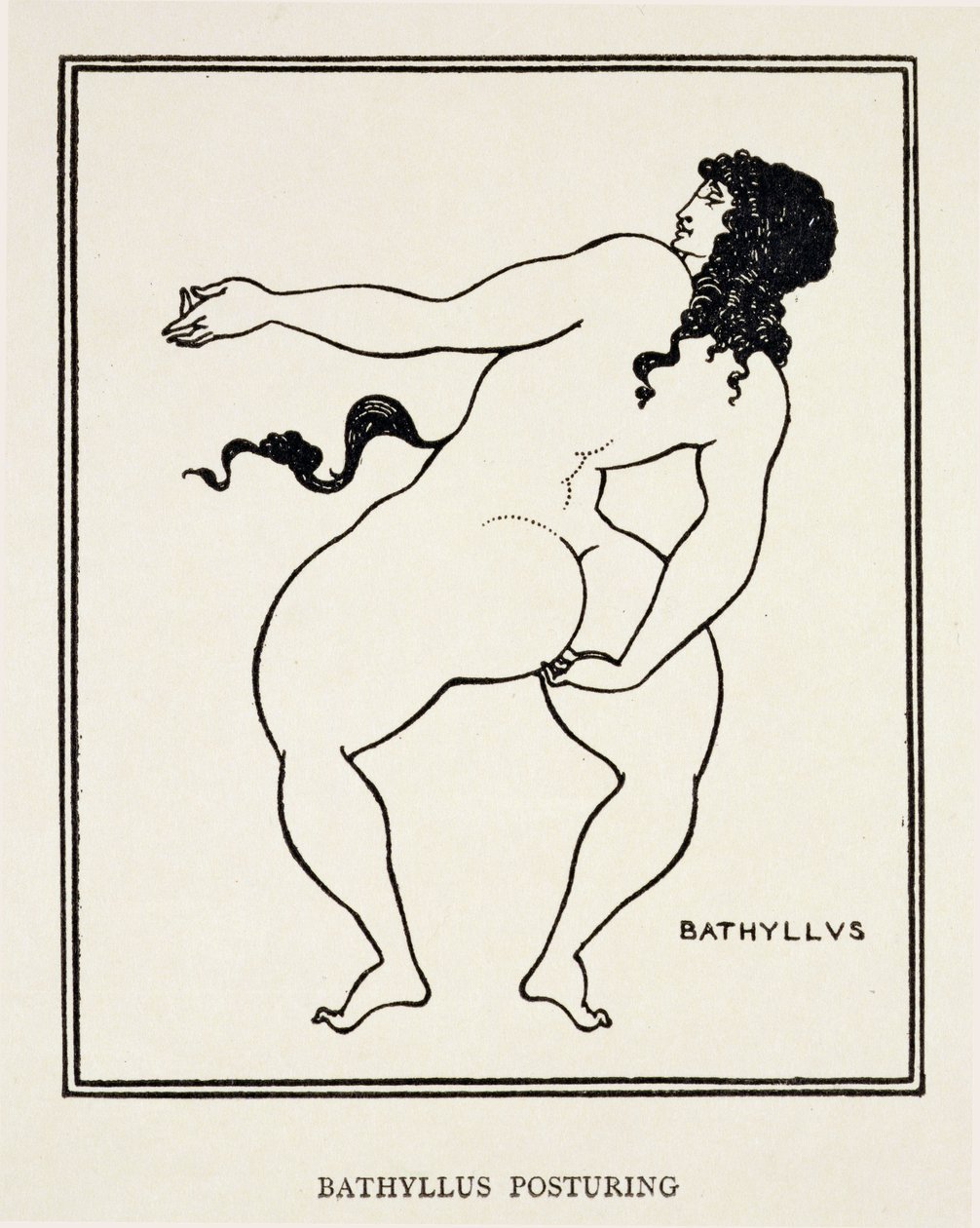 Bathyllus, Roman dancer and performer of pantomimus alkotó: Aubrey Beardsley
