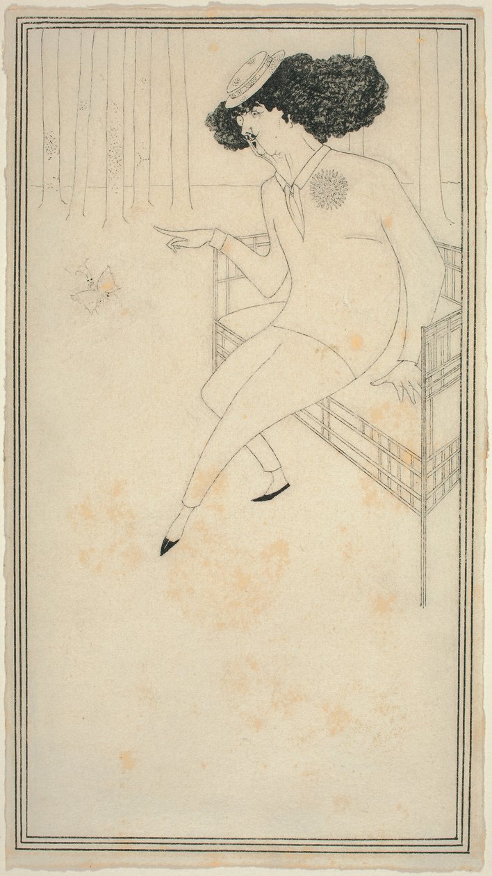 J. M. Whistler karikatúrája alkotó: Aubrey Beardsley