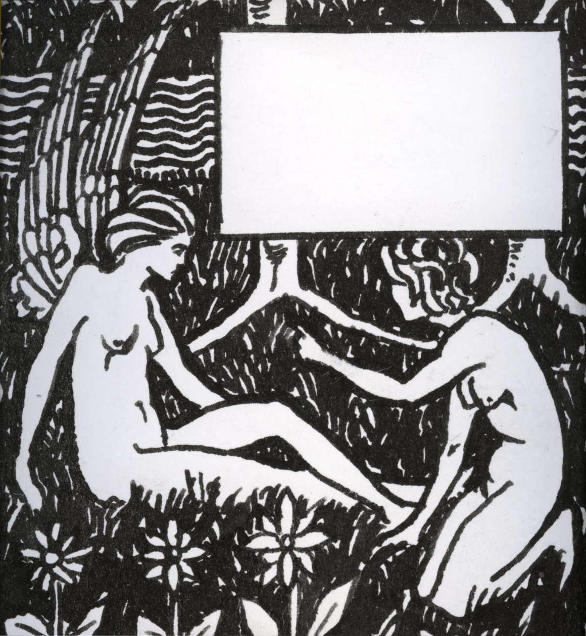 Fejezetcím: Le Morte dArthur, 1893 (toll és fekete tinta a papíron) alkotó: Aubrey Beardsley