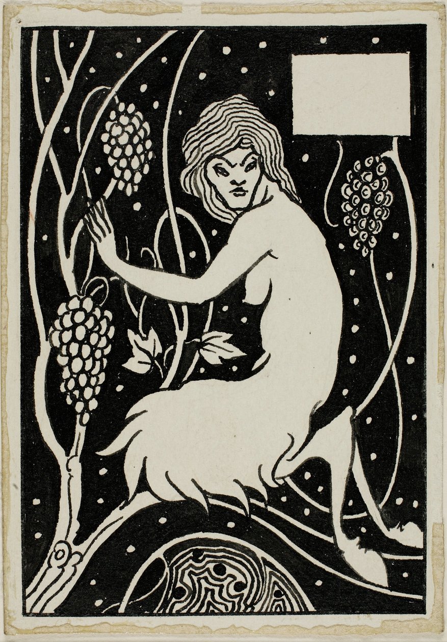 Dekoratív tanulmány: Satyr alkotó: Aubrey Beardsley