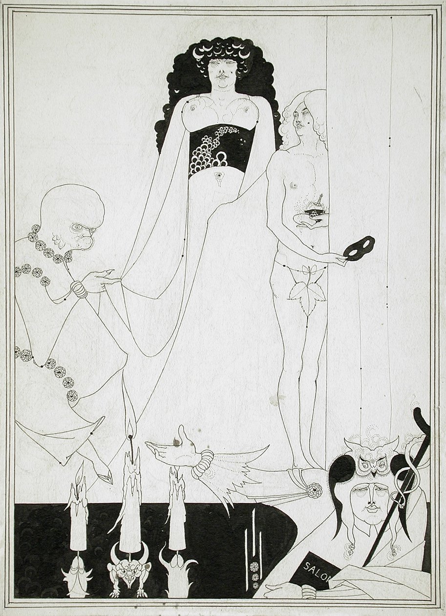 Lépj be Heródiásba. Illusztráció Salome számára, Oscar Wilde alkotó: Aubrey Beardsley