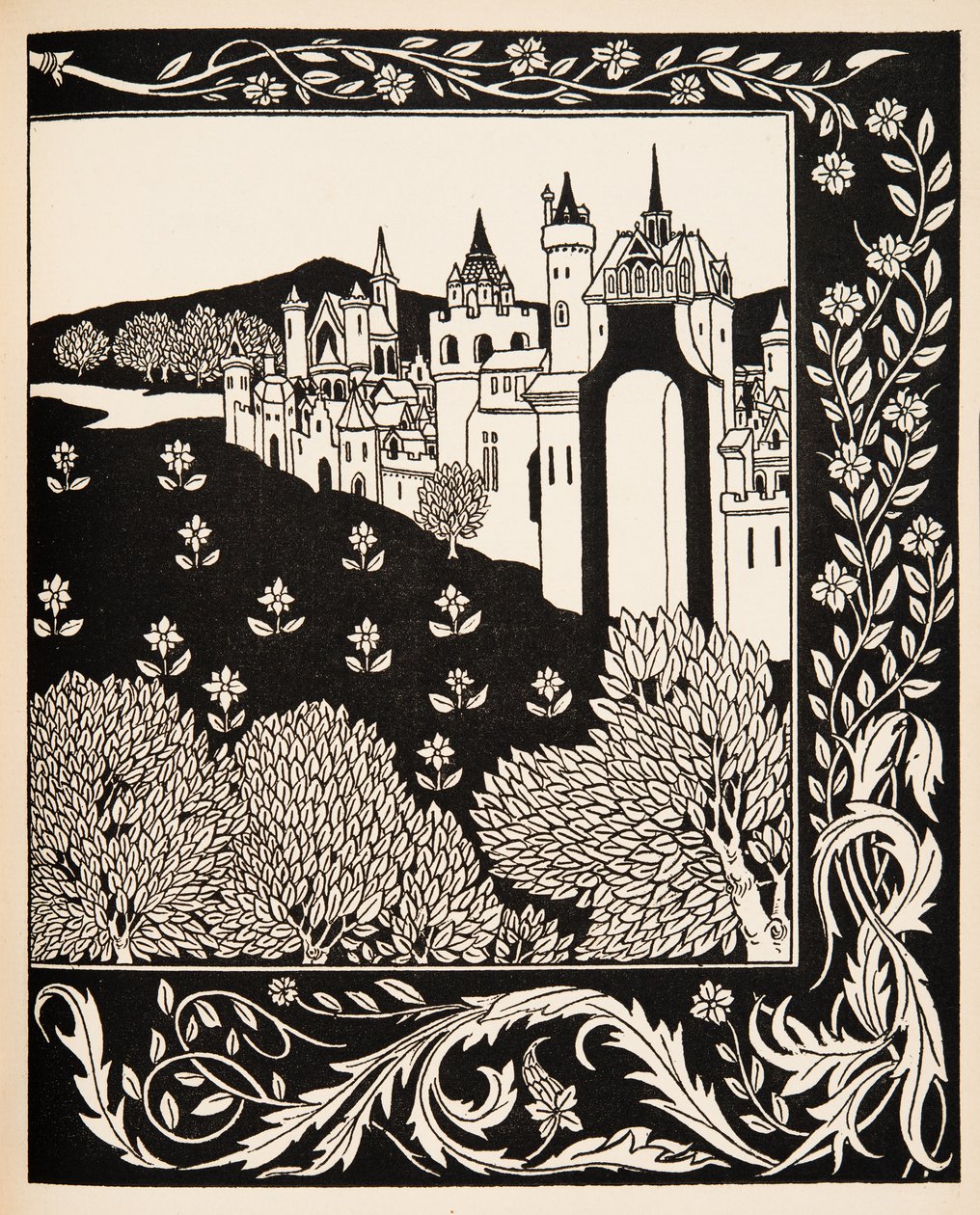 Hogyan lovagolt Guenever királynő Mayingon alkotó: Aubrey Beardsley