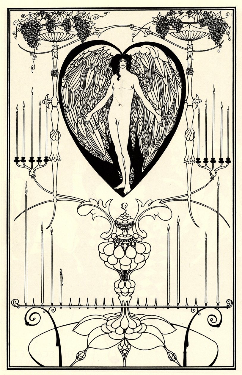 Illusztráció: Marc-André Raffalovich: A szerelem tükre, 1895 alkotó: Aubrey Beardsley