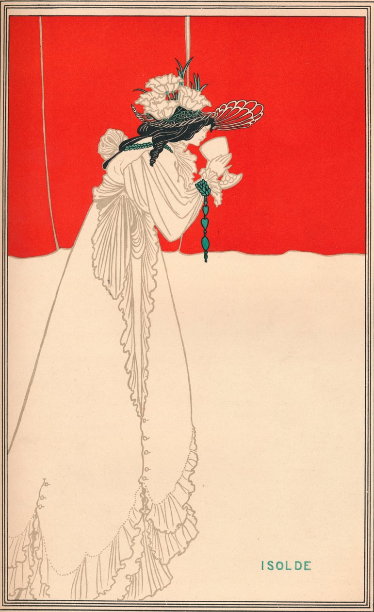 Izolda, 1895, 1896 alkotó: Aubrey Beardsley