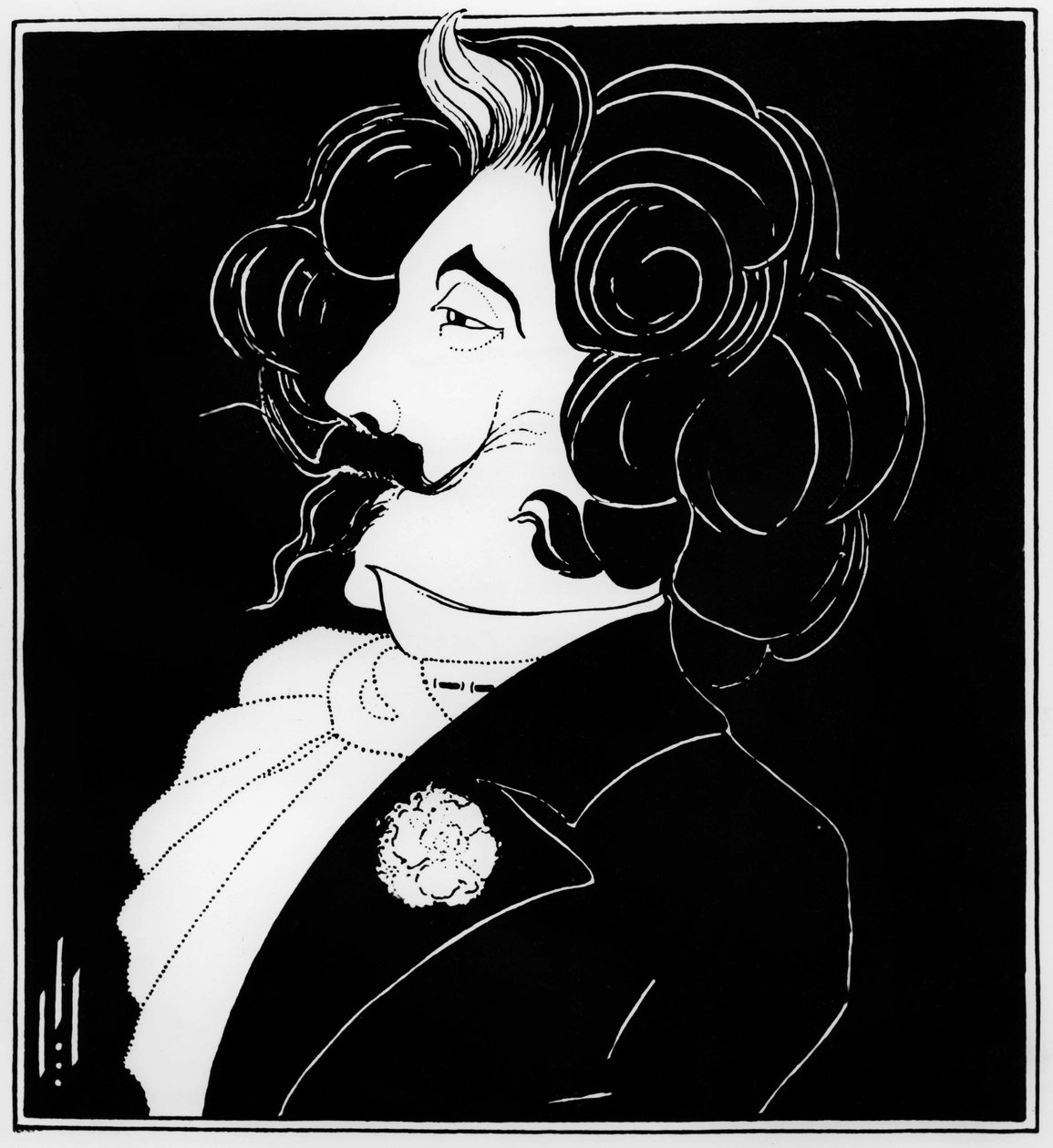 James McNeill Whistler (1834-1903) (rajz) alkotó: Aubrey Beardsley
