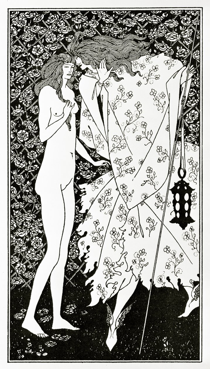 A titokzatos rózsakert, 1894 körül alkotó: Aubrey Beardsley