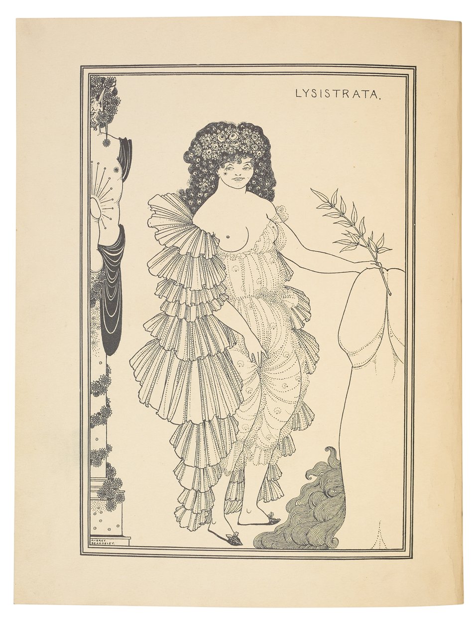 Lysistrata, 1896 alkotó: Aubrey Beardsley