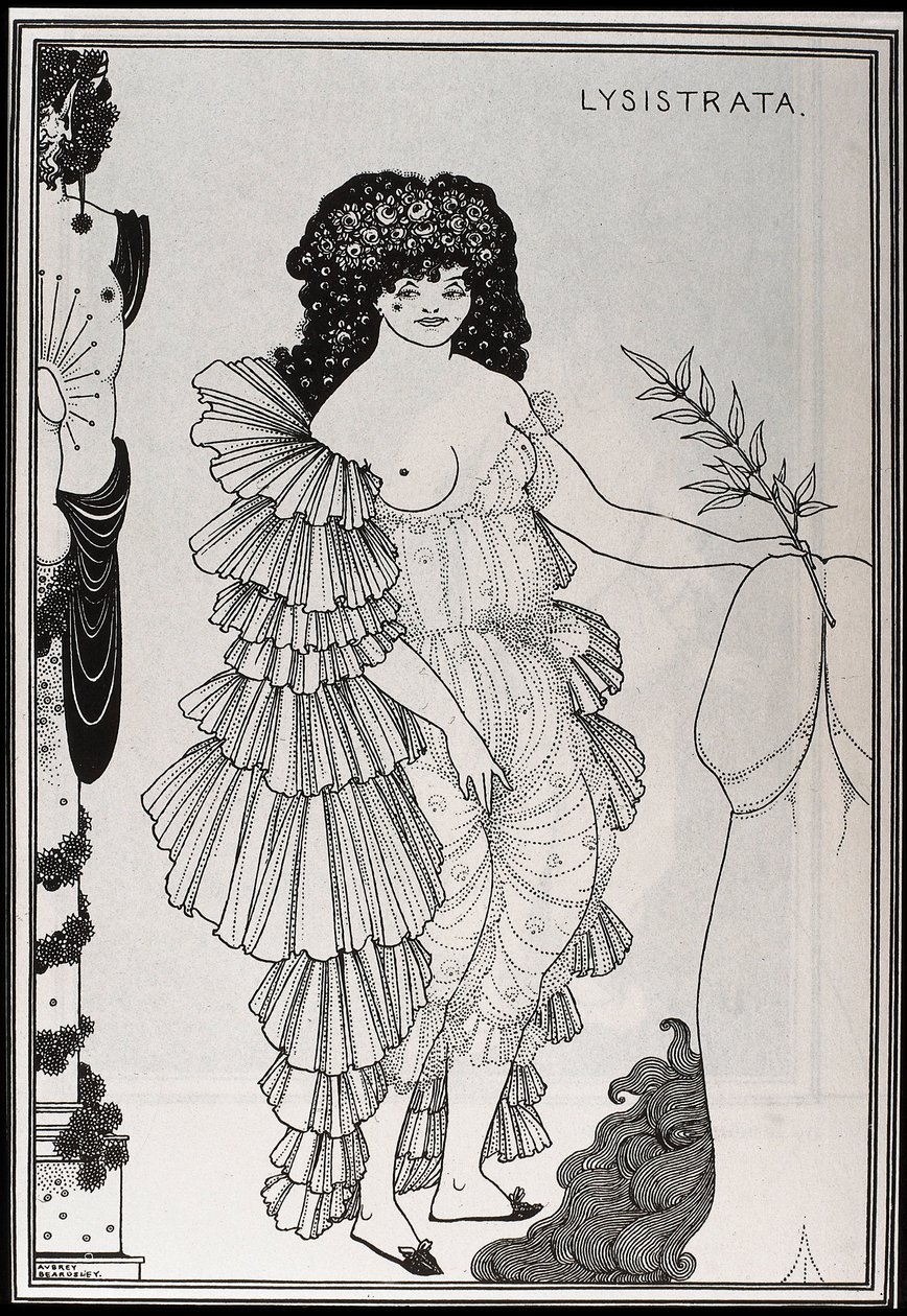 A lizisztrát megvédi a nemét alkotó: Aubrey Beardsley