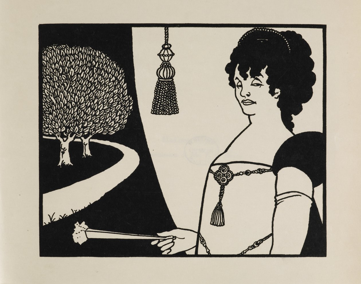 Madame Rejane, az Ötven rajz könyvéből alkotó: Aubrey Beardsley