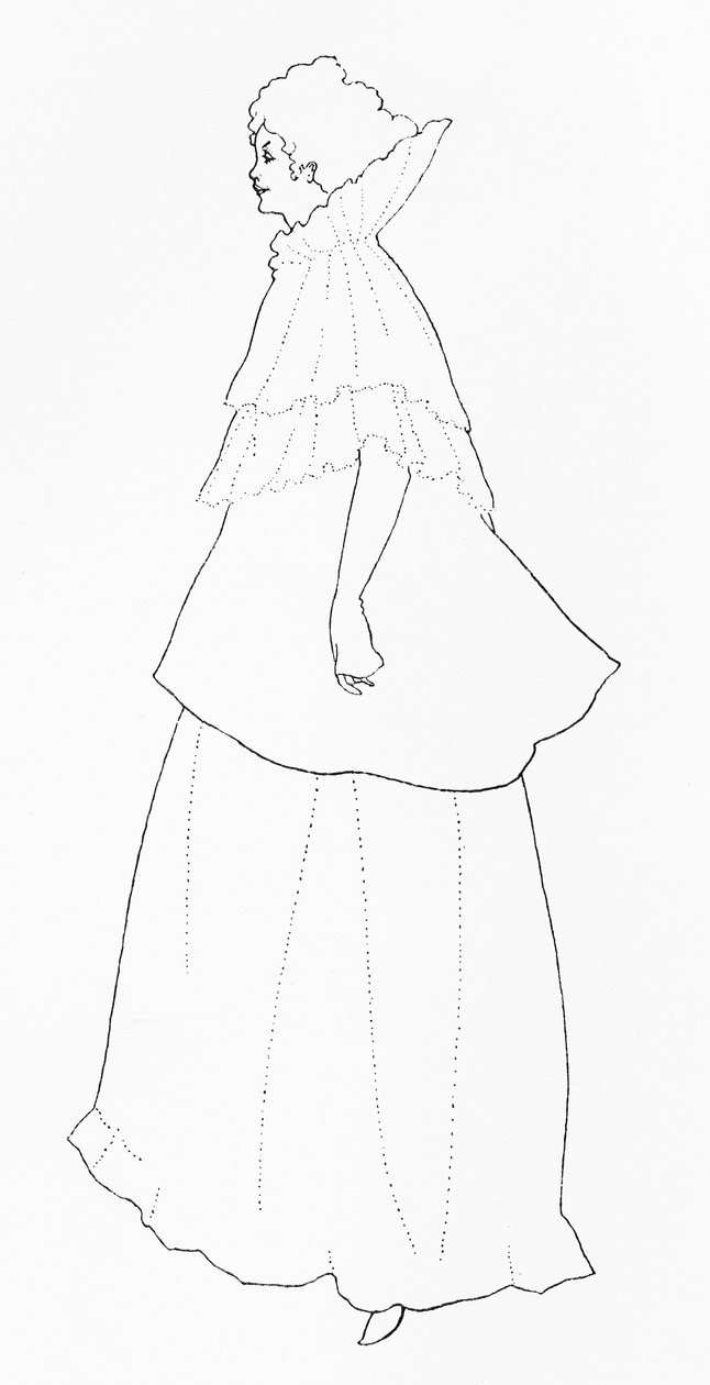 Madame Rejane, illusztráció a Sárga Könyvből, 1894 alkotó: Aubrey Beardsley