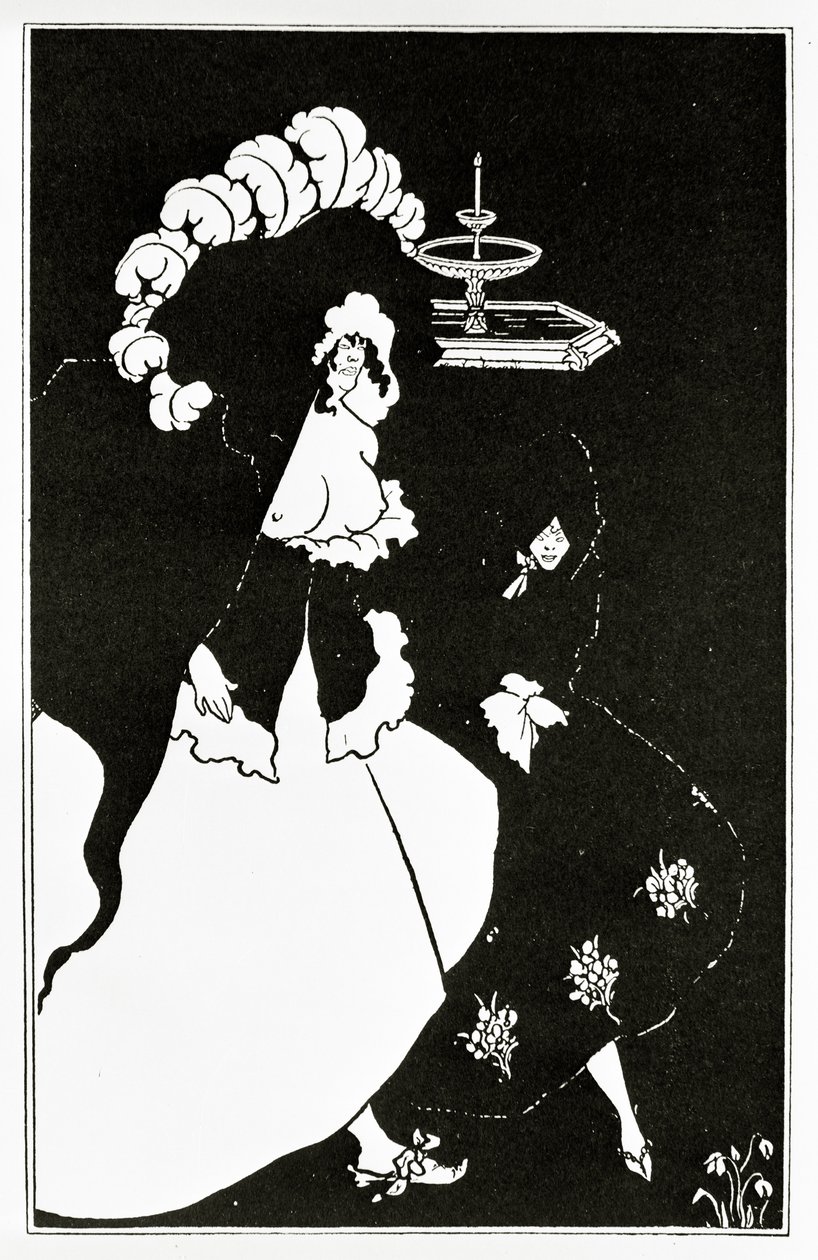 Bordélyházból hazatérő messalin és társa, 1894 körül alkotó: Aubrey Beardsley